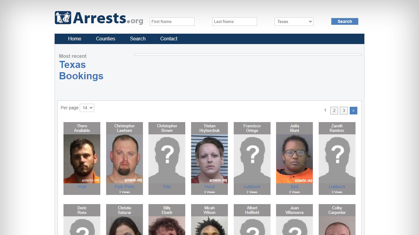 Texas Arrests and Inmate Search